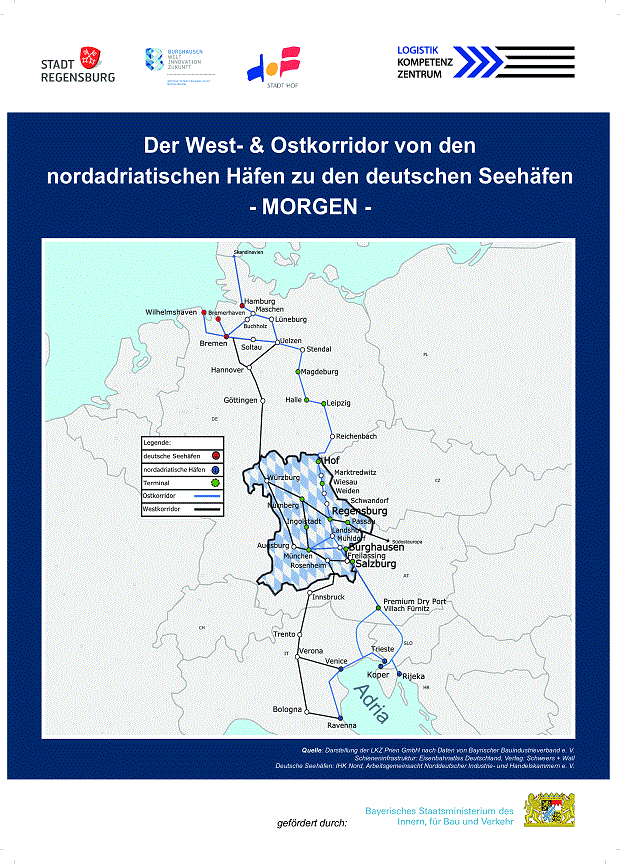 Abb. 2 West- und Ostkorridor -Morgen-